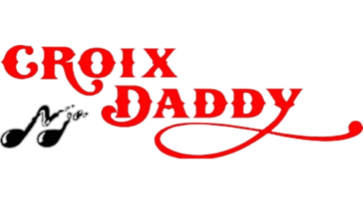 The logo of croix daddy in red with transparent background